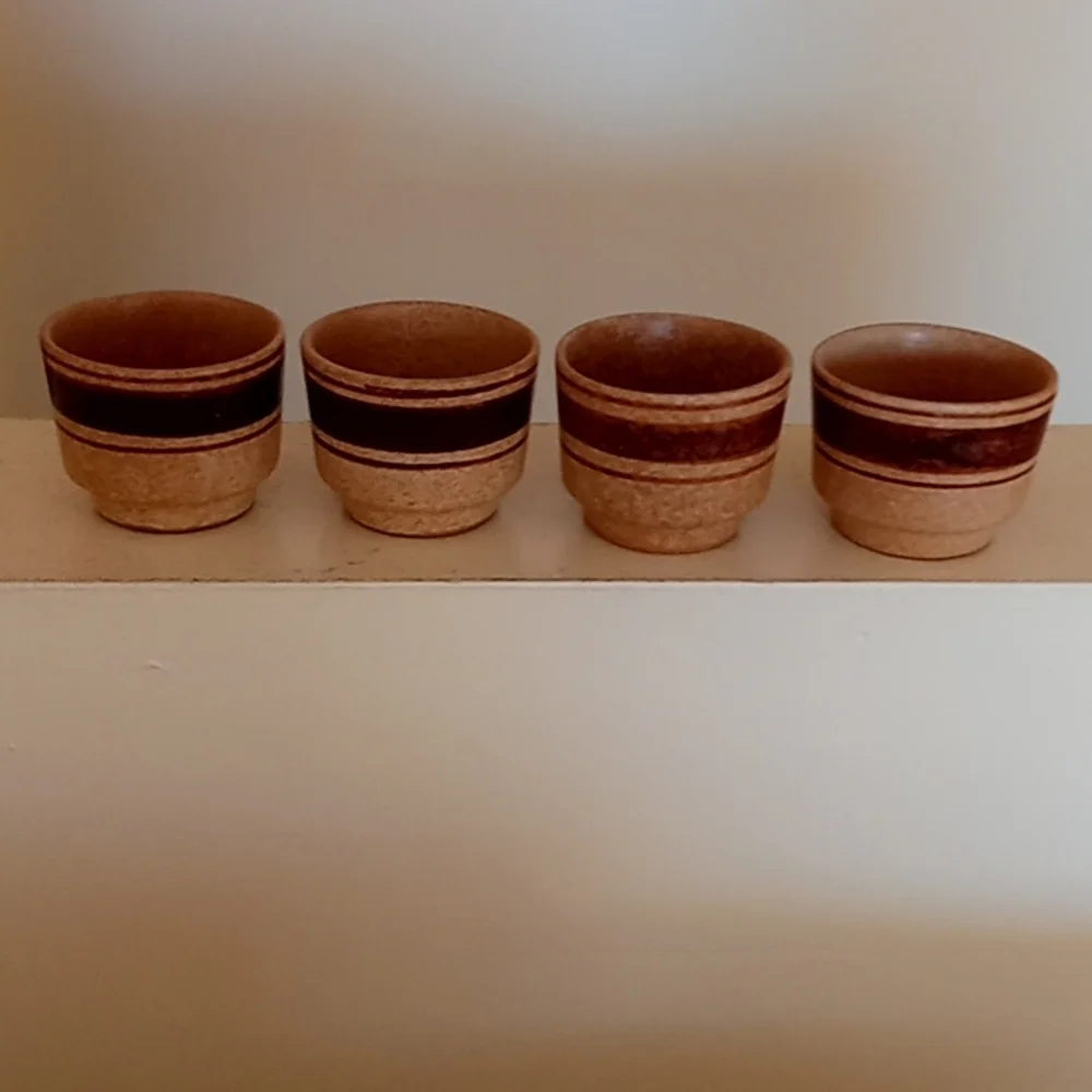 Vintage MCM Pottery Craft USA Stoneware Pottery 5-Pc. Tea Set 1970s - Picture 4 of 9